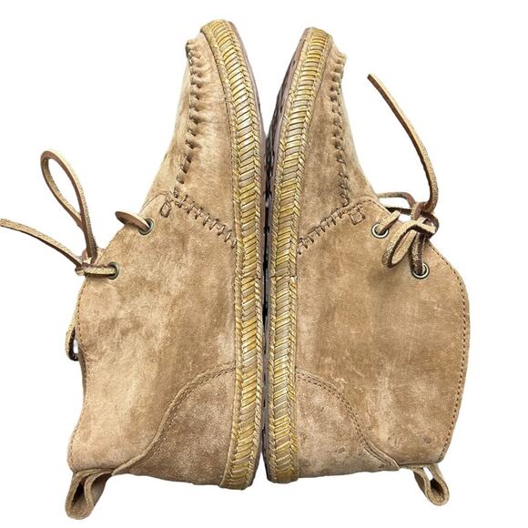 UGG Australia Chestnut Suede Moccasin Booties Size 6.5 - Picture 4 of 8